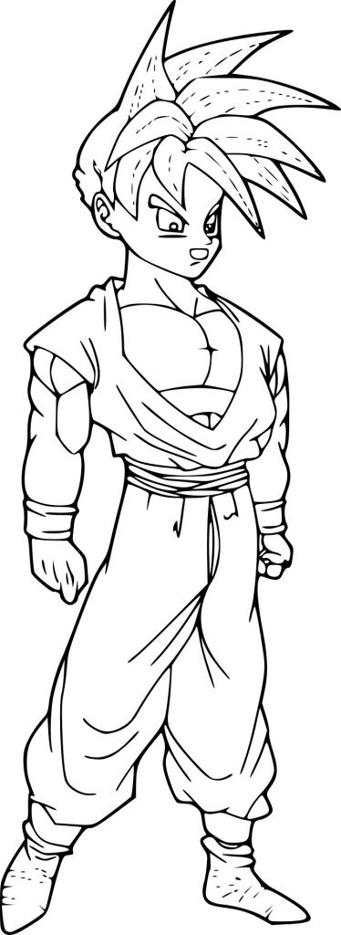 Coloriage Dragon Ball Z Sangohan Luxe Stock Coloriage Dbz Sangohan Ado