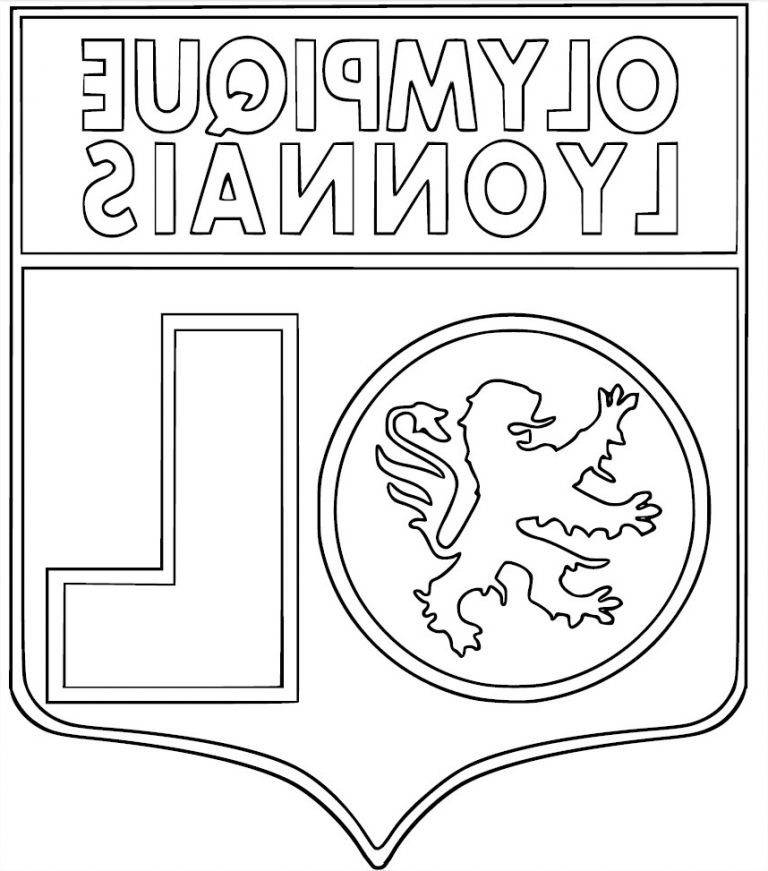 Coloriage Ol Nouveau Photos Blason Ol Coloriage Ol Olympique Lyonnais à