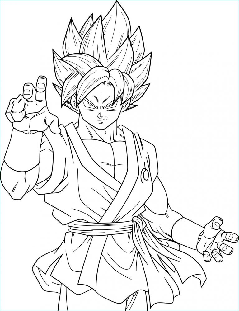 Coloriage Dragon Ball Gt Unique Photos Coloriage Dragon Ball Z Sangoku