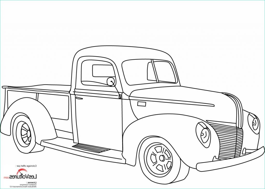 Impressionnant De Coloriage Voiture Ancienne Photos Coloriage