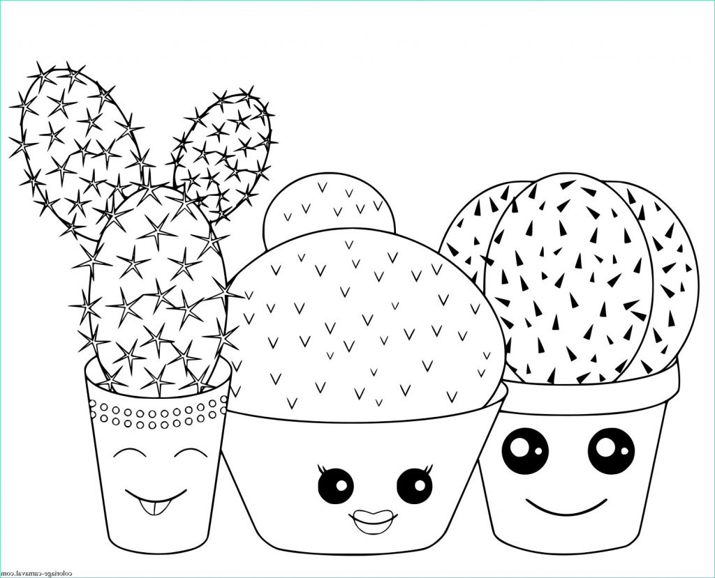 Dessin Imprimer Kawaii Unique Photos Coloriage Kawaii Cactus