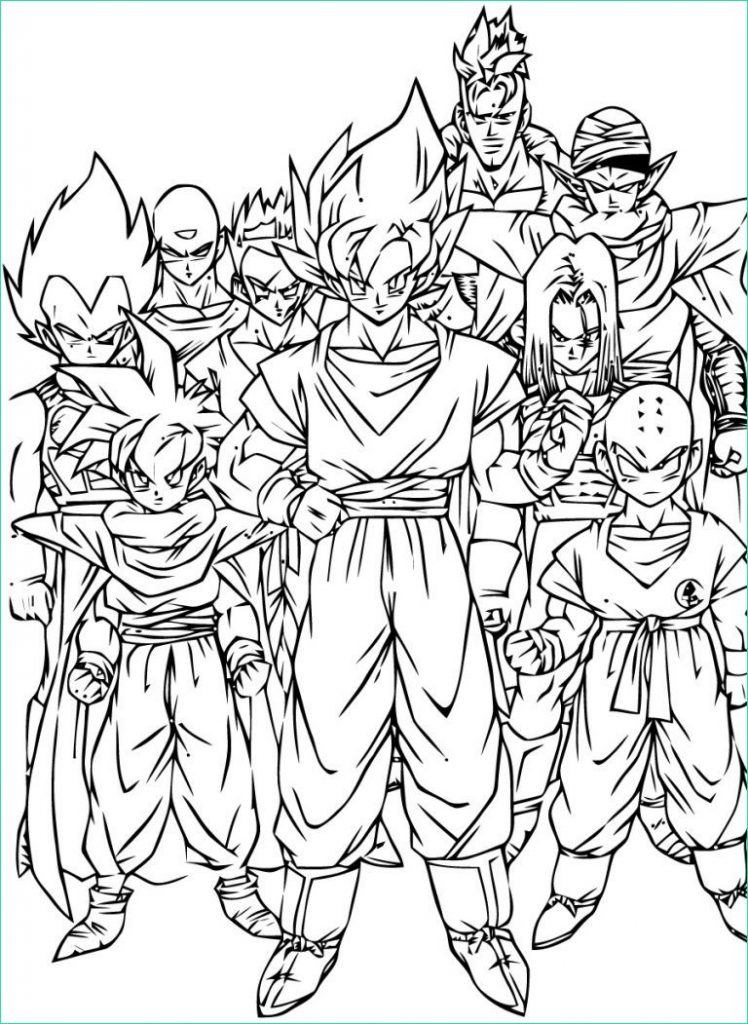 Dessin Dragon Ball Élégant Image Dragon Ball A Colorier Inspirant