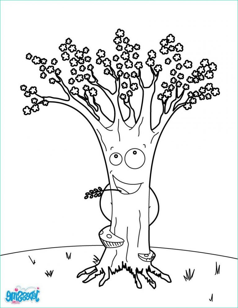 Unique De Coloriage Arbre Printemps Photographie Coloriage Coloriage