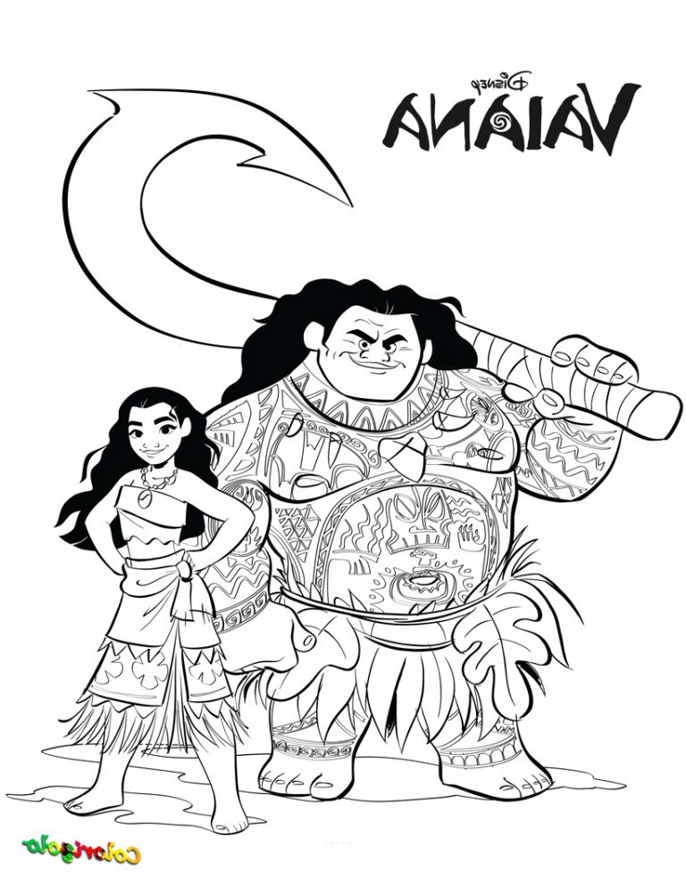 Dessin Vaiana A Imprimer Luxe Collection Colorigolo Coloriage Disney