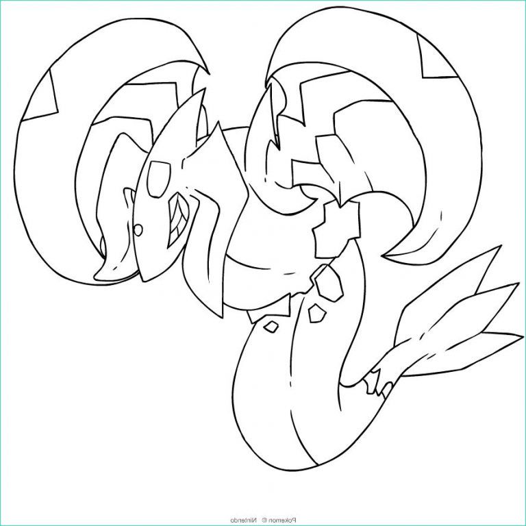 Coloriage Pokemon Zygarde L Gant Collection Coloriage Zygarde Dessin