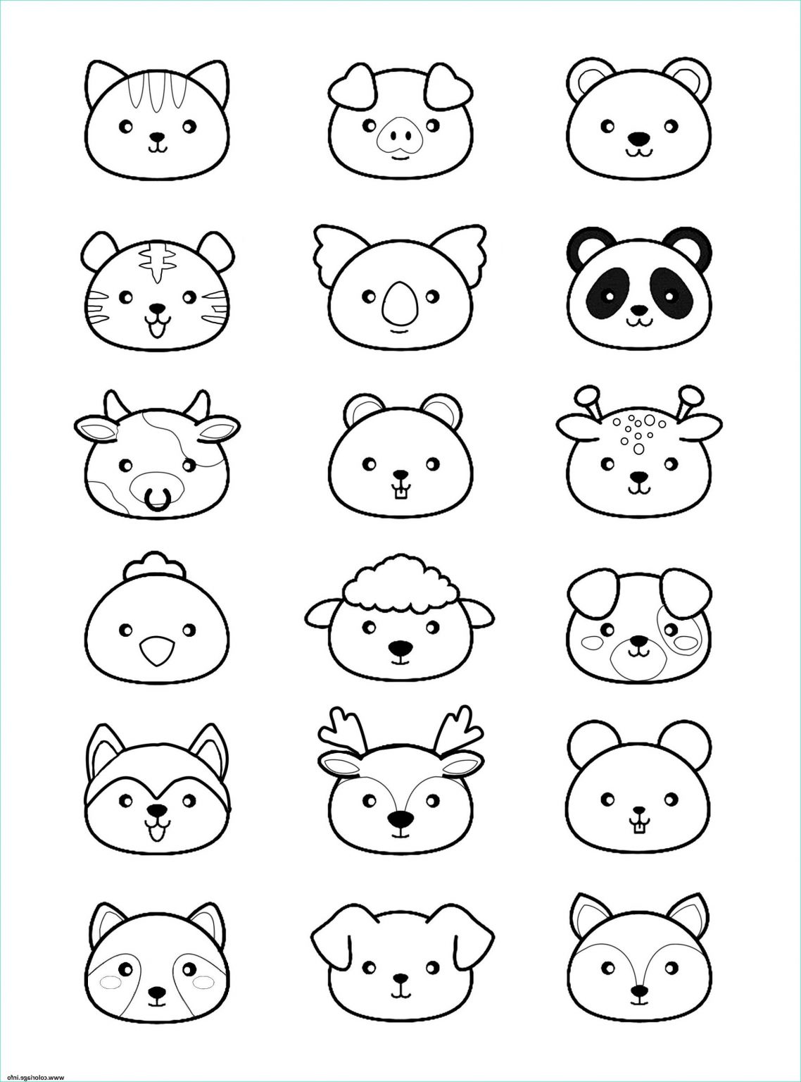 Coloriage Dessin Kawaii Cool Images Coloriage Kawaii Animaux Dessin