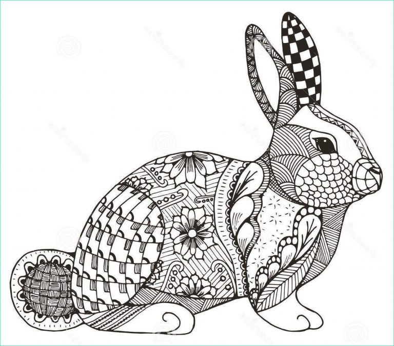 Mandala Lapin Beau Images Pascher Coloriage Mandala Lapin Graph