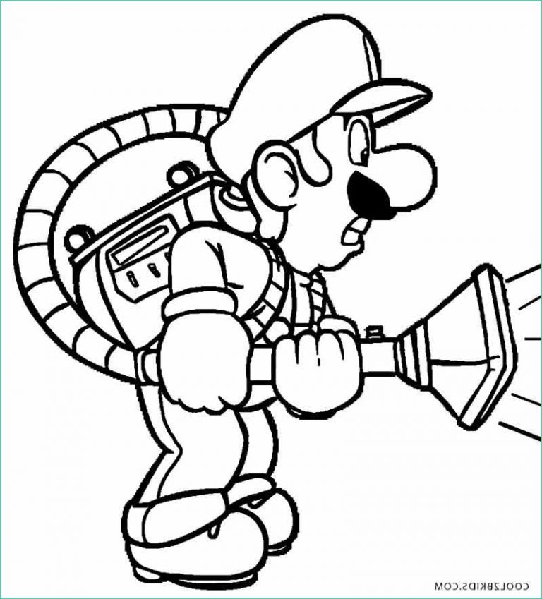 Coloriage Mario Luigi Cool Photographie Coloriage Luigi Imprimer Pour