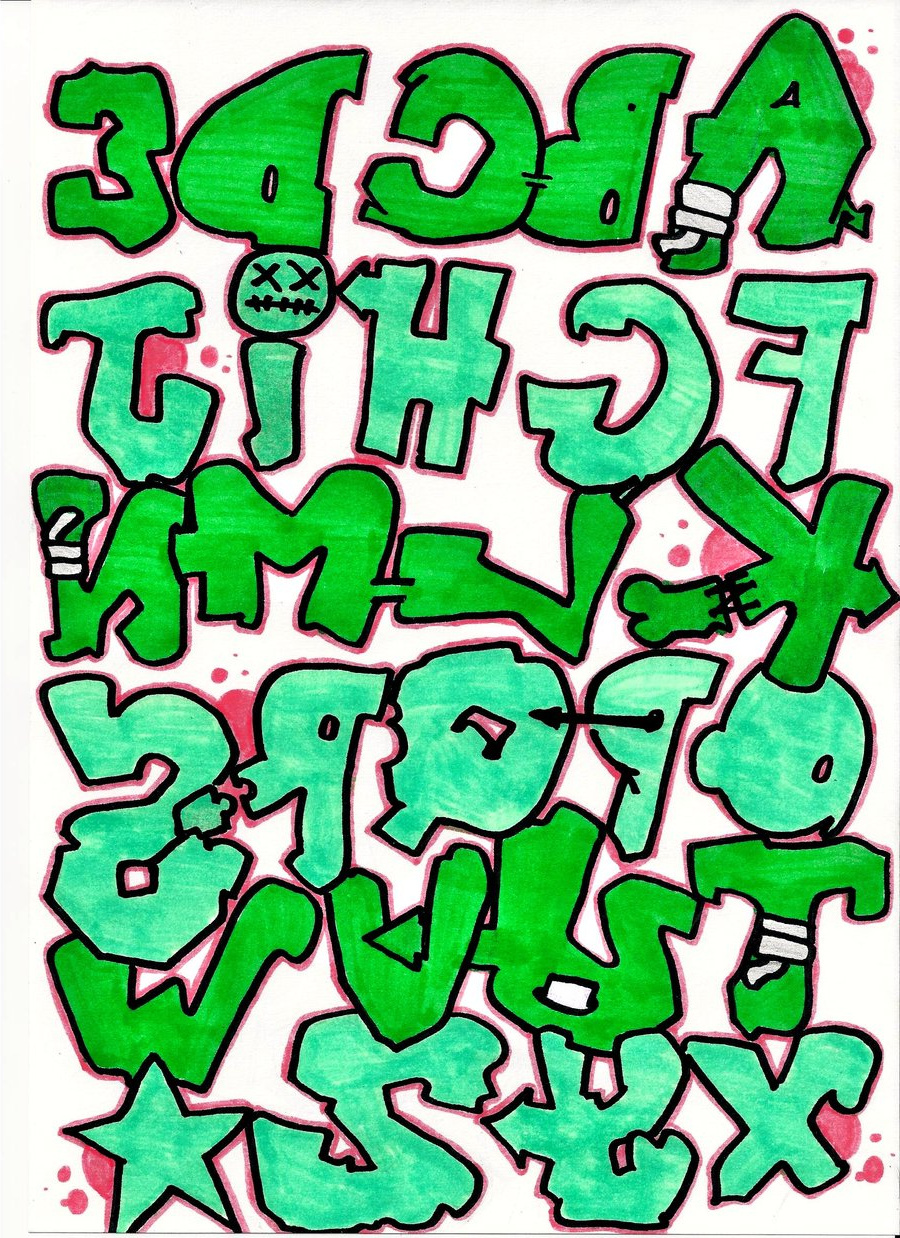 Alphabet Graffiti Facile Bestof Collection Basic Graffiti Alphabet by Style O On Deviantart