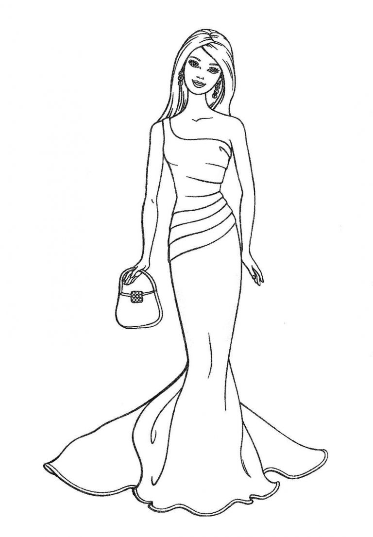 Coloriage Barbie A Imprimer Beau Image Coloriage De Barbie à