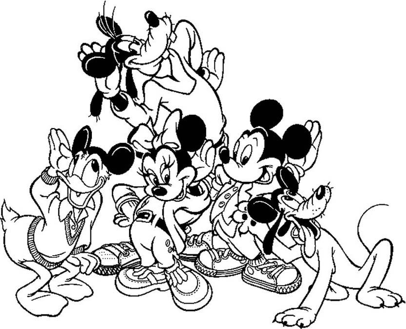 Coloriage Disney Mickey Élégant Collection 19 Dessins De Coloriage Mickey Et Ses Amis à Imprimer