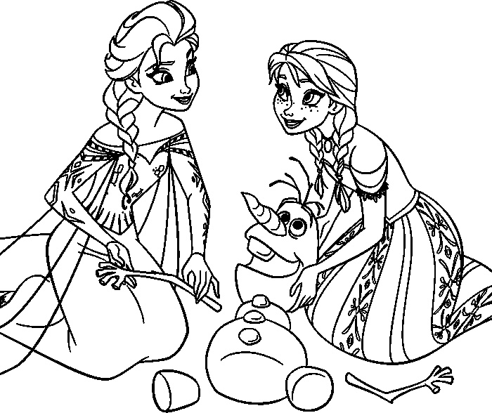 Coloriage Elsa Et Anna Cool Stock Coloriage De Anna Elsa Et Olaf