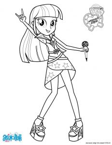 Coloriage Equestria Girl Impressionnant Photographie Twilight Sparkle Sings Coloring Pages Hellokids