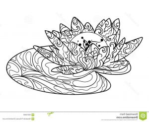 Coloriage Fleur De Lotus Beau Image Livre De Coloriage De Fleur De Lotus Pour Le Vecteur D