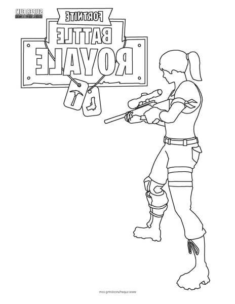 Coloriage fortnight Beau Images fortnite Battle Royale Coloring Page
