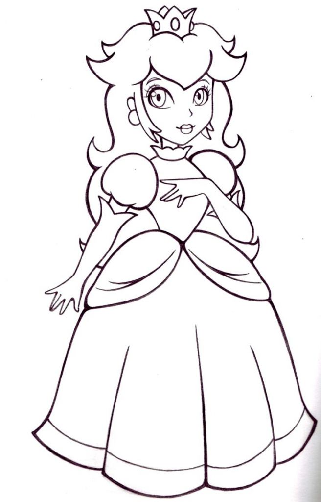 Coloriage Harmonie Luxe Stock Coloriage Princesse Peach à Colorier Dessin à Imprimer Coloriage
