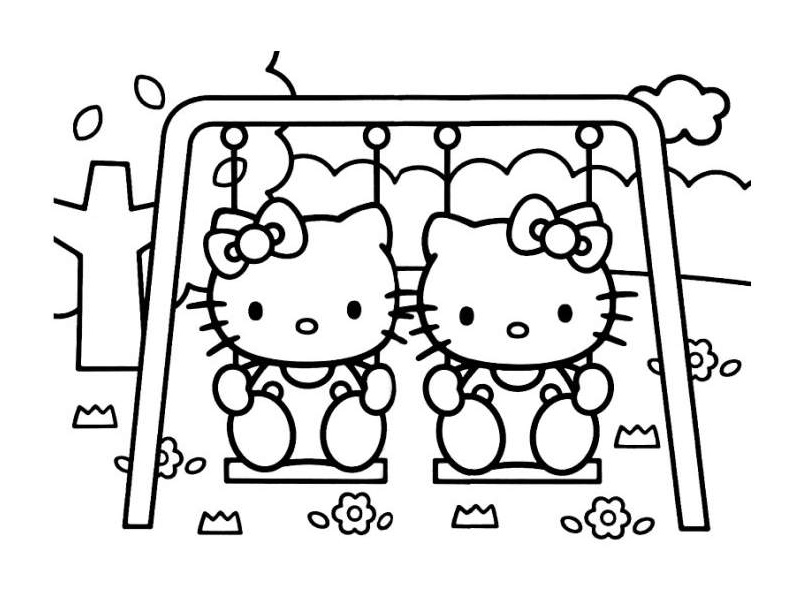 Coloriage Hello Kitty à Imprimer Beau Galerie Hello Kitty 2 Coloriages Hello Kitty Coloriages Pour