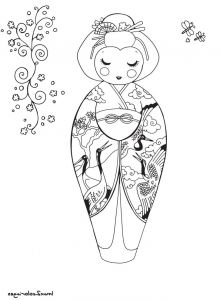 Coloriage Kokeshi Cool Images 18 Best Images About Coloriage Kokeshi On Pinterest