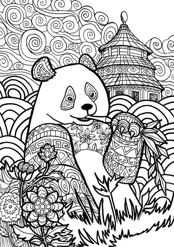 Coloriage Mandala Panda Élégant Image Pandabär Ausmalbilder Für Erwachsene Kostenlos Zum