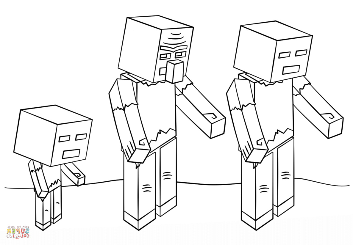 Coloriage Minecraft Luxe Stock Minecraft Zombies Coloring Page