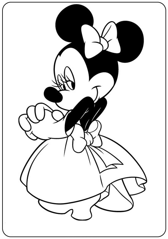 Coloriage Minnie Et Mickey Élégant Image Dessins Gratuits à Colorier Coloriage Minnie à Imprimer