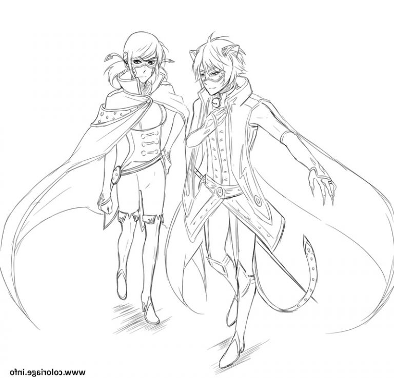coloriage gratuit miraculous chat noir