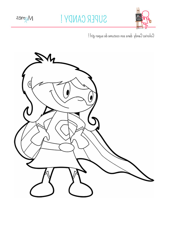 Coloriage Super Héros Girl Beau Galerie Coloriage Super Candy Momes