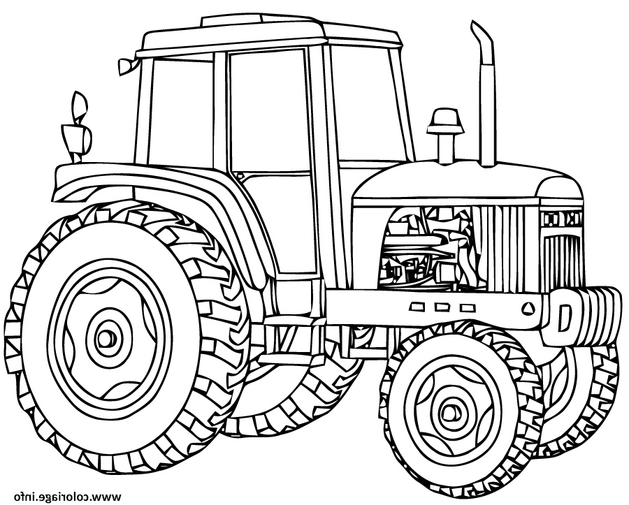 Coloriage Tracteur Remorque Beau Galerie Coloriage Tracteur 11 Dessin