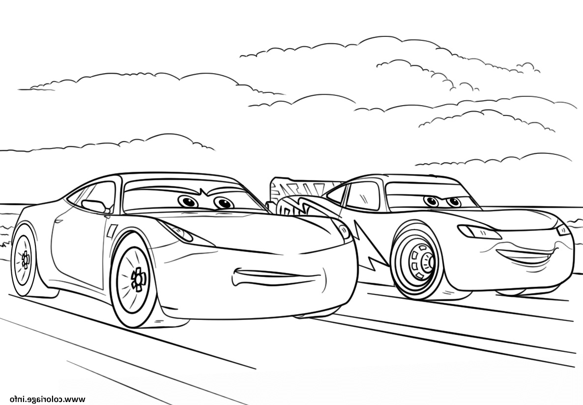 Coloriages Cars 3 Luxe Galerie Coloriage Mcqueen and Ramirez From Cars 3 Disney Dessin