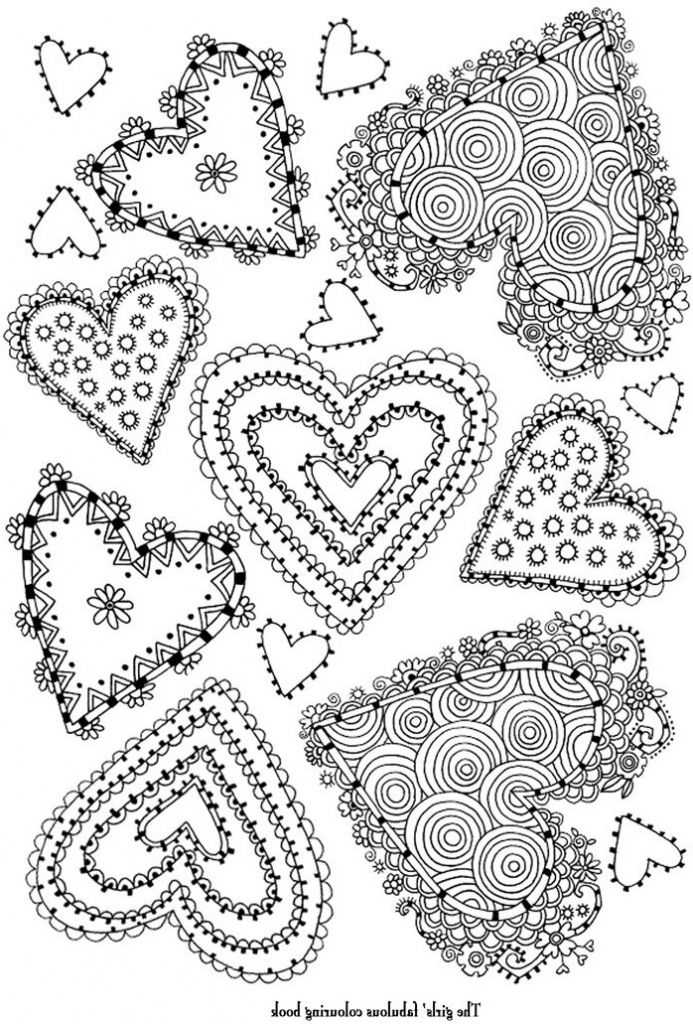 Dessin A Colorier Adulte Coeur Unique Collection Coloriage Jolis Coeurs