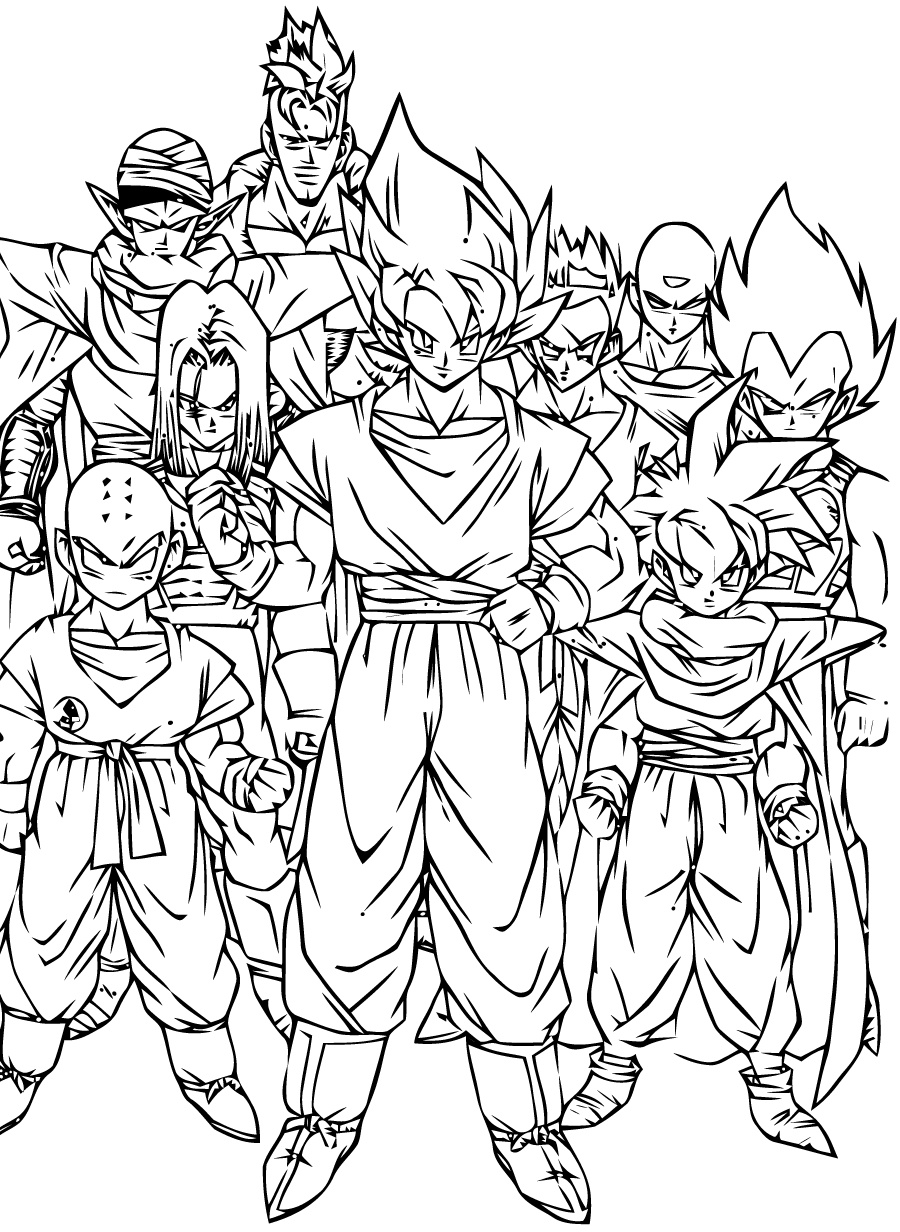 Dessin De Dragon Ball Super Impressionnant Image Coloriage son Goku