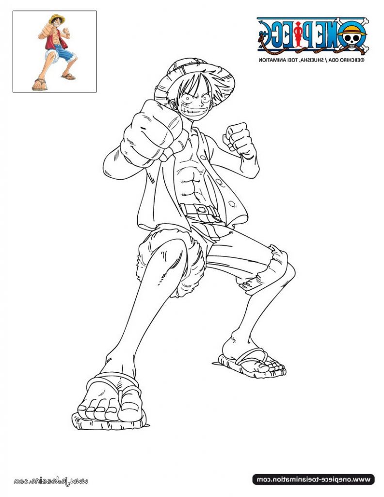 Dessin De One Piece Beau Collection Coloriages Luffy à Colorier Fr Hellokids Coloriage