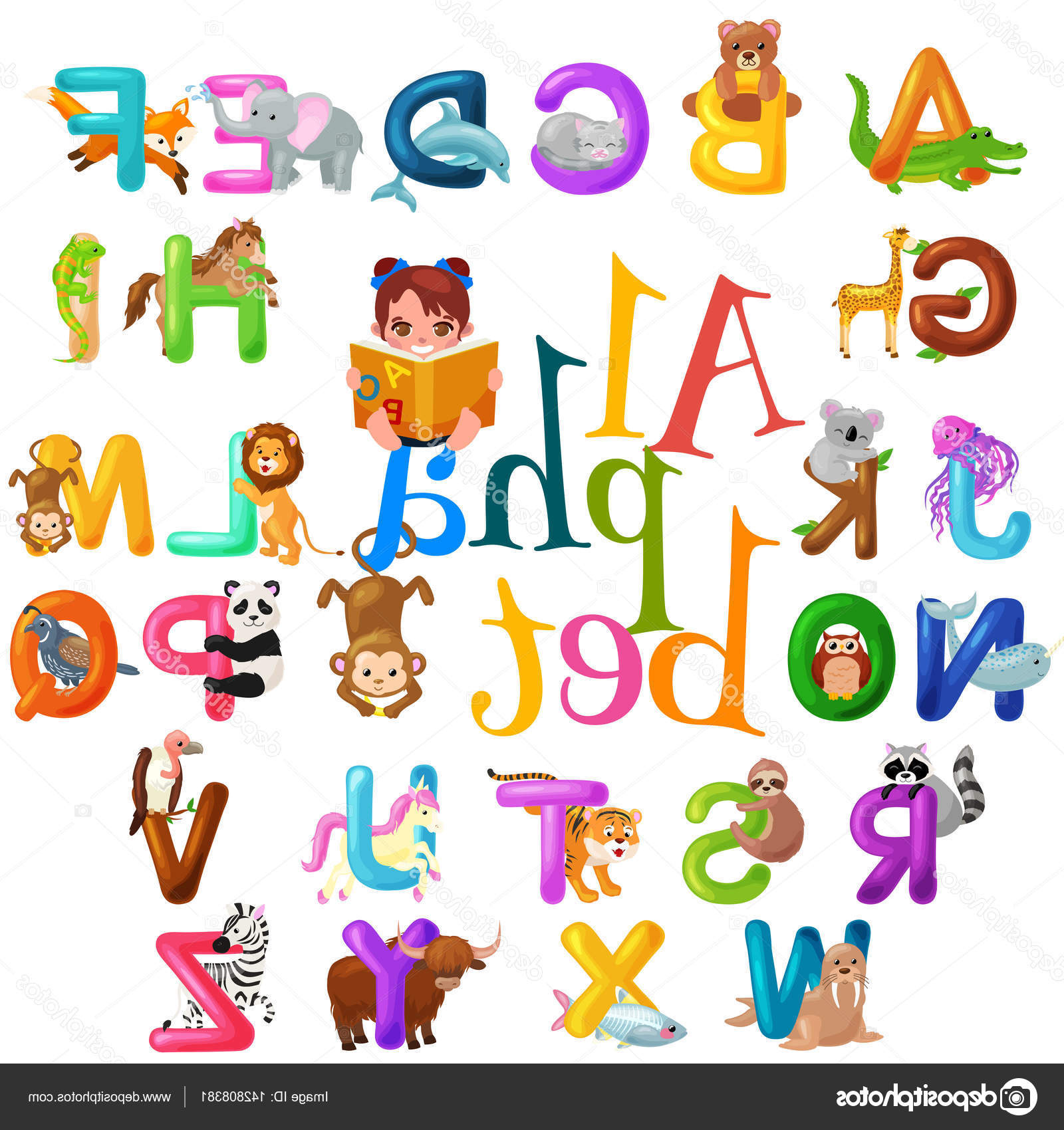 Dessin école Maternelle Élégant Galerie Alphabet Animaux Pour Enfants Abc L’enseignement En école