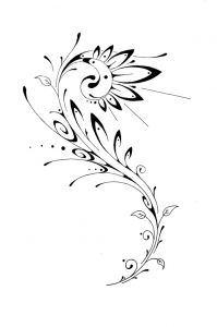 Dessin Floral Beau Collection Flower Designs for Tattoos Tribal