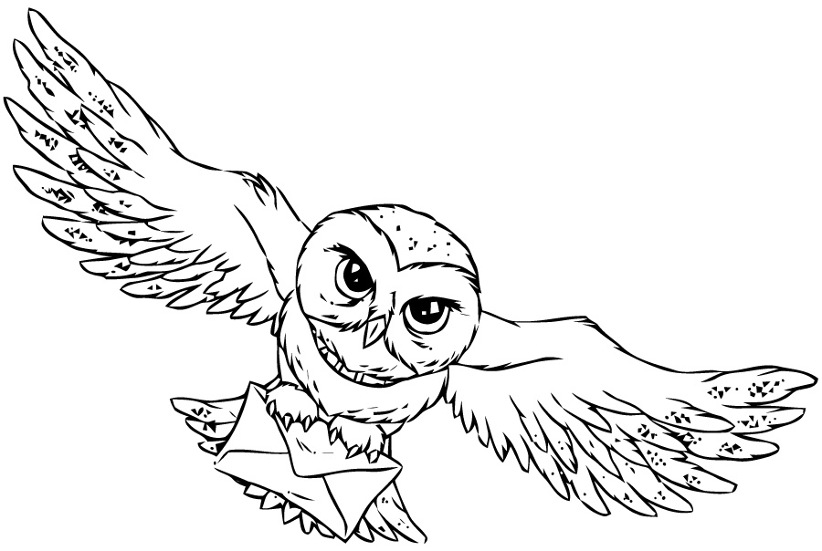Dessin Hedwige Inspirant Images 30 Dessins De Coloriage Harry Potter à Imprimer