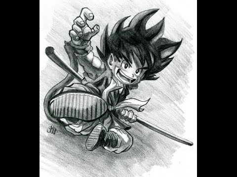 Dessin Naruto Noir Et Blanc Beau Images Ment Dessiner Goku Enfant How to Draw Chibi Goku
