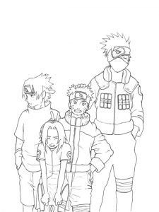 Dessin Naruto Noir Et Blanc Nouveau Stock Coloriage Naruto Image De Personnages Dessin Gratuit à