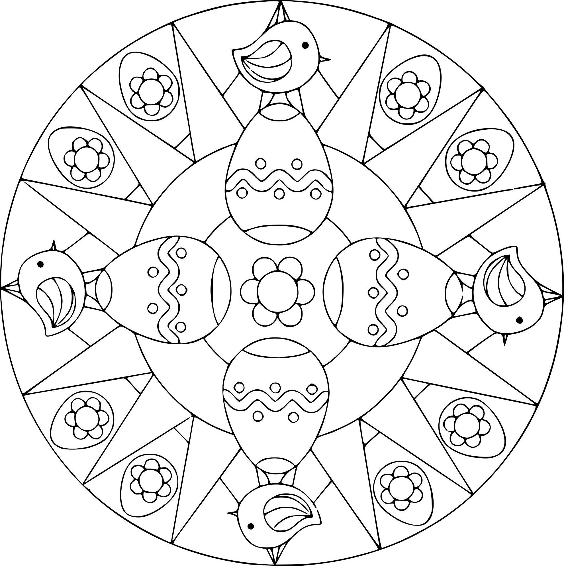 Dessin Paques à Imprimer Nouveau Image Coloriage Mandala Paques à Imprimer