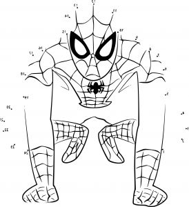 Dessin Point à Relier Élégant Photographie Coloriage Point à Relier Spiderman à Imprimer Sur