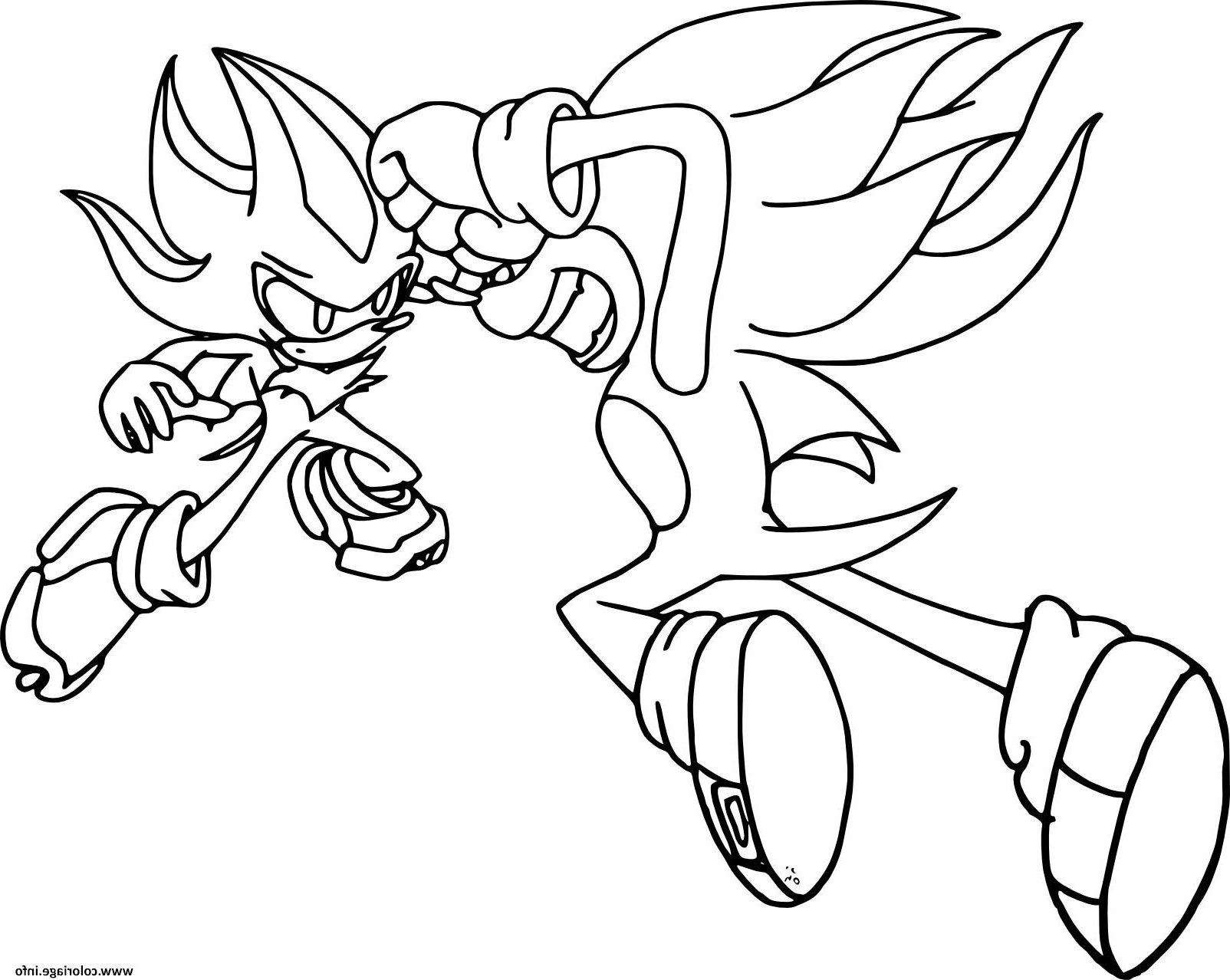 Dessin Shadow Beau Collection Coloriage sonic Shadow Dessin