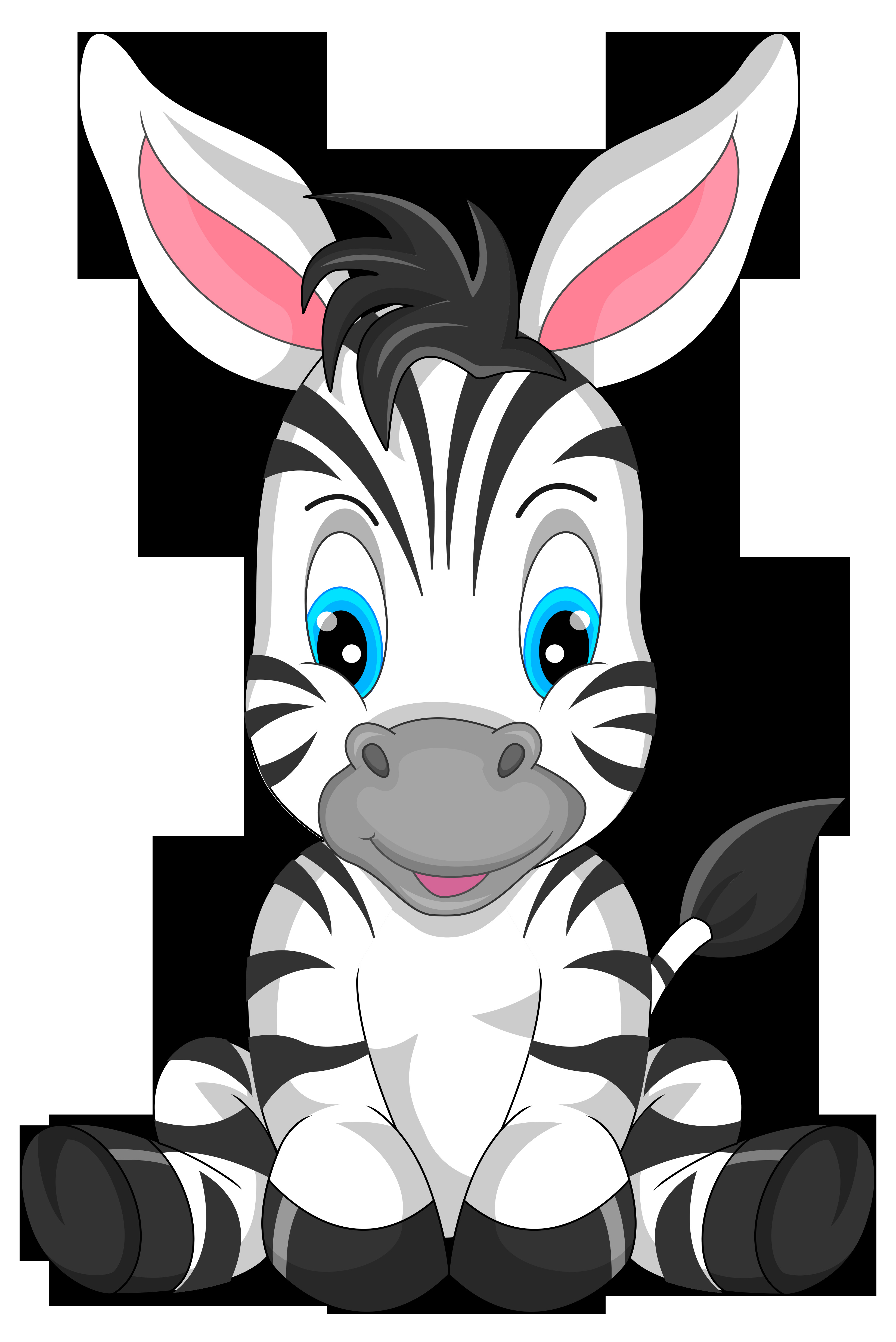 Dessin Zebre Couleur Cool Collection Cute Zebra Cartoon Png Clipart Image