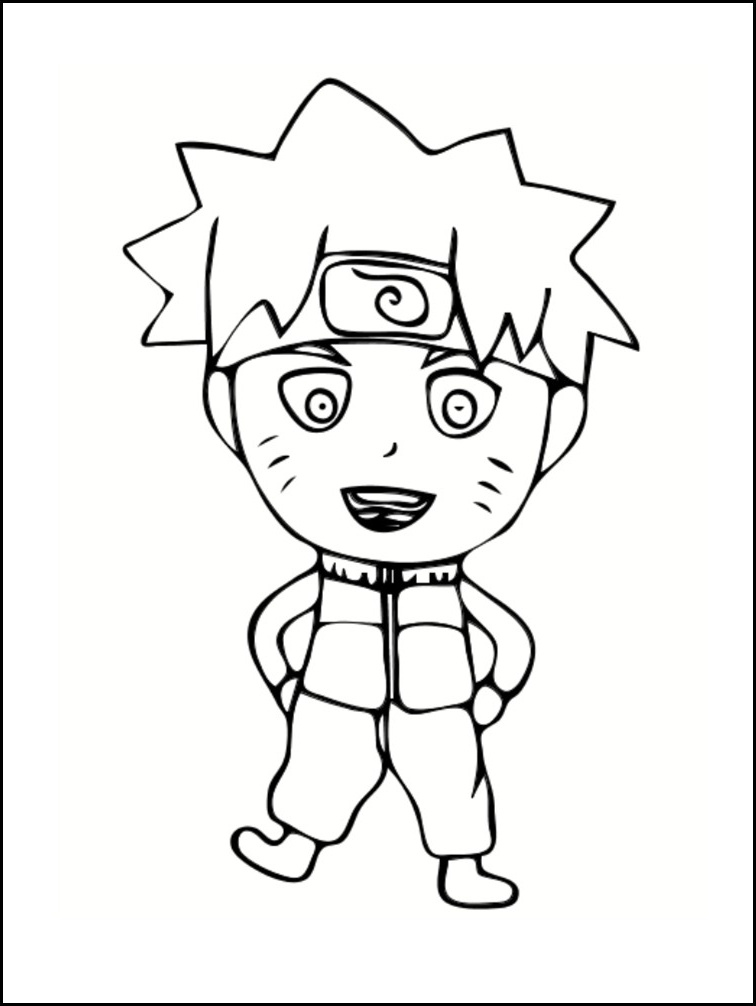 Dessins Naruto Élégant Image Coloriages Manga à Imprimer Gratuitement