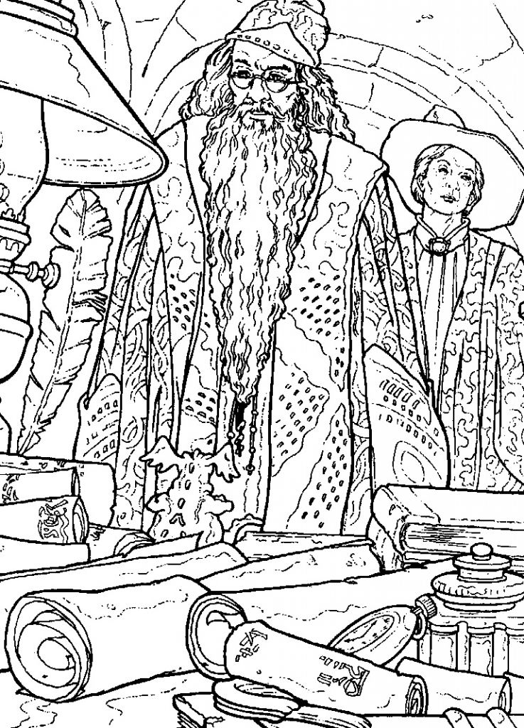 Dumbledore Dessin Inspirant Collection Kids N Fun - Coloriage : Coloriage