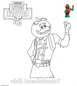 Fornite Dessin Nouveau Photos tomatohead Skin fortnite Coloring Pages Printable
