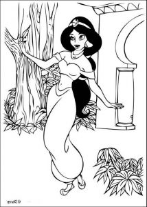 Jasmine Coloriage Beau Collection Disney Princess Jasmine Coloring Pages Coloring Home