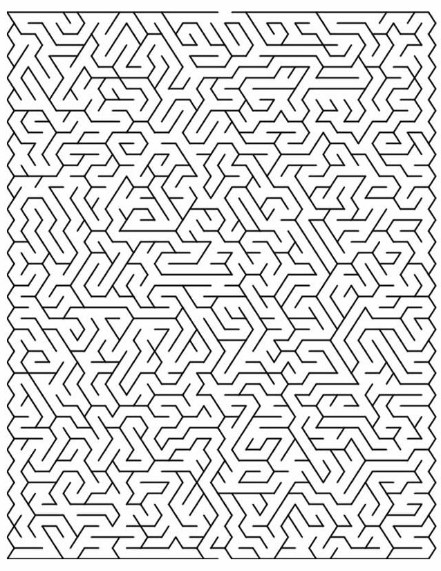 Labyrinthe à Imprimer Difficile Impressionnant Collection Coloriage Labyrinthe à Imprimer Gratuitement