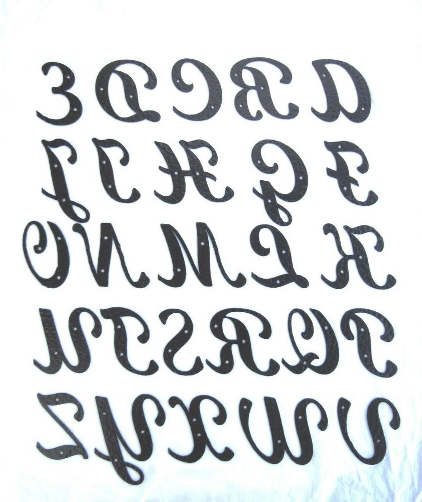 Lettre Alphabet Dessin Cool Photographie Standard Script Hammered Wrought Iron Alphabet Letters