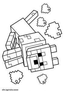 Minecraft A Imprimer Unique Photos Coloriage Minecraft Le Loup 1 Dessin