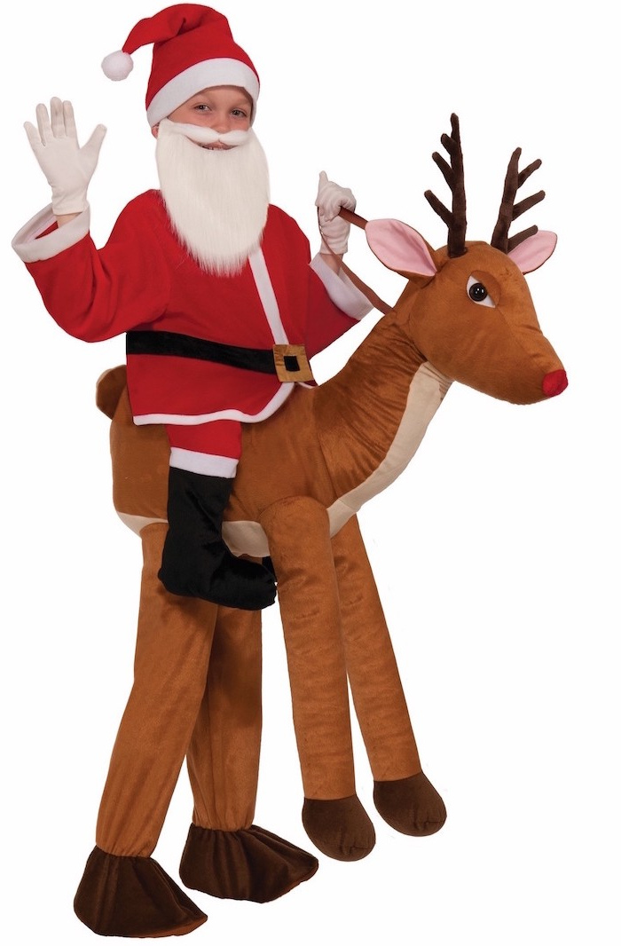 Père Noel Rigolo Luxe Collection Costume Père Noël – Le Rouge Et Blanc sous toutes Les