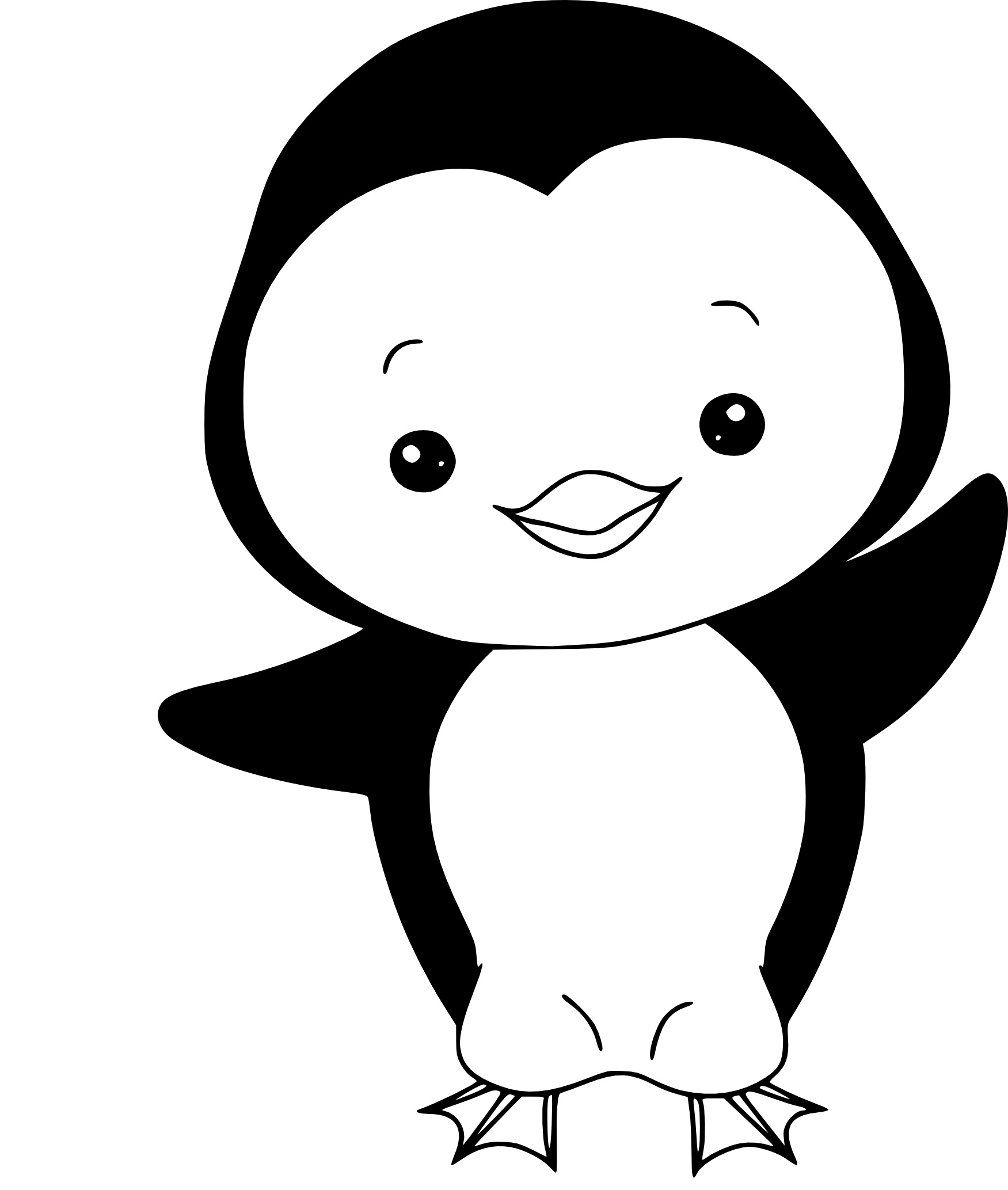 Pingouin Dessin Facile Cool Stock Coloriage Pingouin Facile à Imprimer